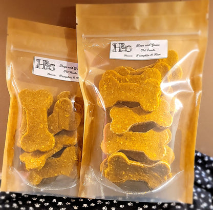 Pumpkin Rice Treats - Bone Shaped (Large bag)