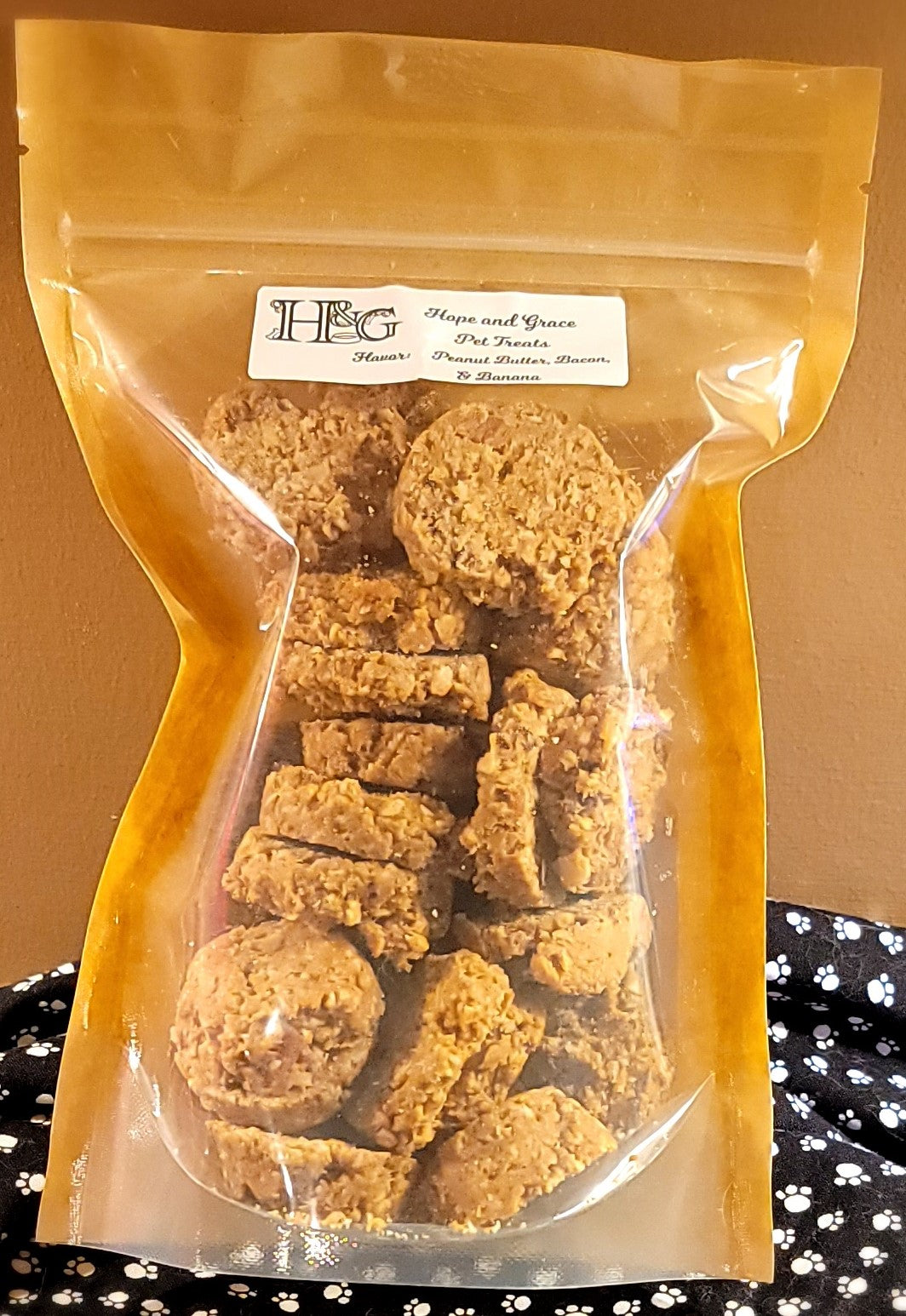 Peanut Butter Banana Bacon Treats (Large bag)